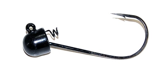 Gambler SGH18BL5 Finesse Screw Giggy Head, 1/8 oz, 5/0 Hook, Black | 024395007000