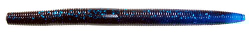 Gambler FA155 Fat Ace Stickbait, 6 Inch Black Blue Glitter Blue Tip | 024395009189