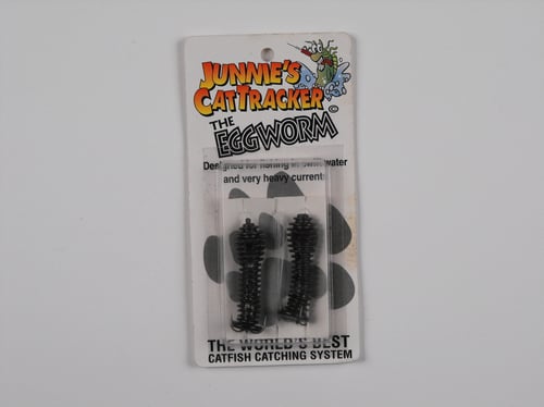 Cat Tracker WEG2-BLK Eggworm Blk Rigged 2Pk