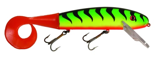 Musky Mania SQJ9-12 Squirrely Jake Fishing Plug with Live-Action Tail