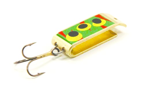 Jake's SP_14_GB_FrogB_10050 Spin-A-Lure Spoon, 1 3/8, 1/4 oz