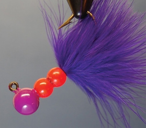 Hawken SMJ14008 Beau Mac Marabou Jig, 1/4 oz, 1/0 Hook, Purple | 094628052565