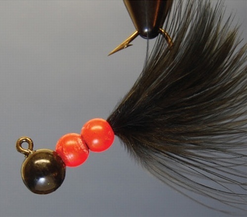 Hawken SMJ14009 Beau Mac Marabou Jig, 1/4 oz, 1/0 Hook, Black | 094628052572