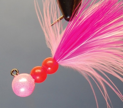 Hawken SMJ14034 Beau Mac Marabou Jig, 1/4 oz, 1/0 Hook, Pink on Pink | 094628052824