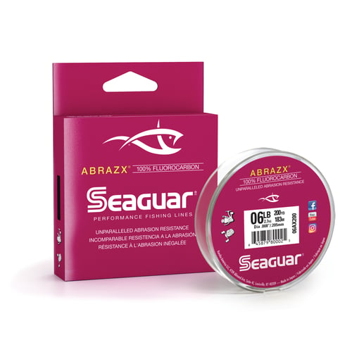 Seaguar 06AX200 AbrazX 100% Fluorocarbon Main Line 6lb 200yd