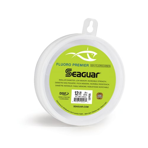 Seaguar 12FP25 Premier Fluorocarbon Leader Material 12lb 25yd | 645879004072