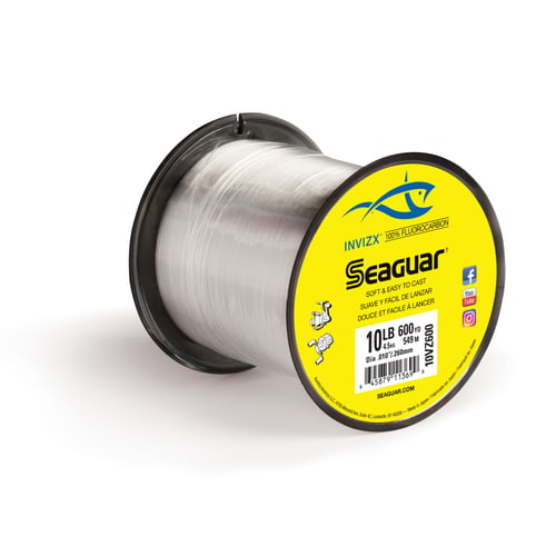 Seaguar 10VZ600 INVIZX 100% Fluorocarbon Main Line 10lb 600yd