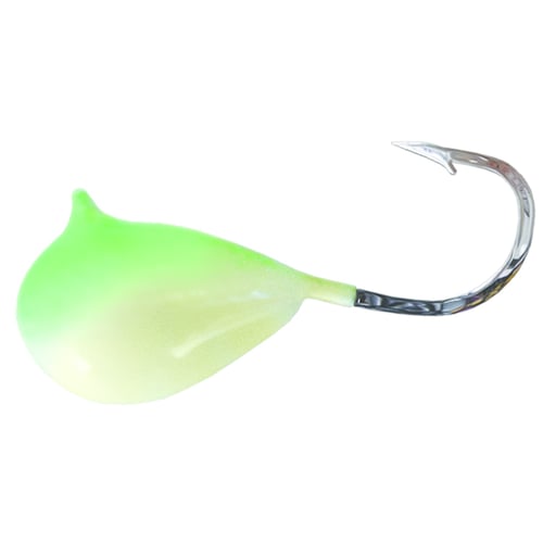 Neon Lites RD313 10 Tungsten Rain Drop Jig 1 pack Glow / Green | 640616006692