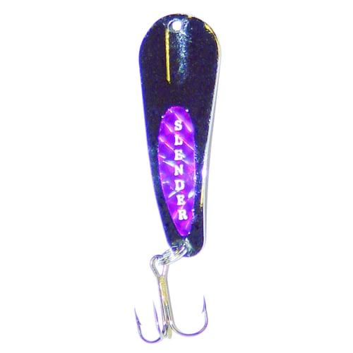 Custom Jigs SL18-P-304 Slender Spoon 1/8oz Black/Purple