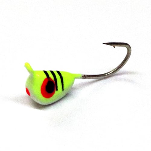 JB Lures WE101P Tungsten Weevil Size 10, Chartreuse-Glow, 1/pack