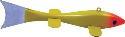 Lakco WSD8YO Wood Decoy 8 Yellow/Orange