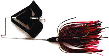 Dixie Dancer DX44 X-2 Buzz Bait 3/8 oz, Red/Fish Scale