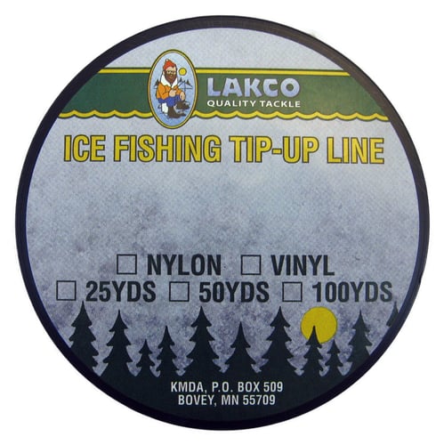 Lakco FL4 Nylon tip up line 25 yard spool