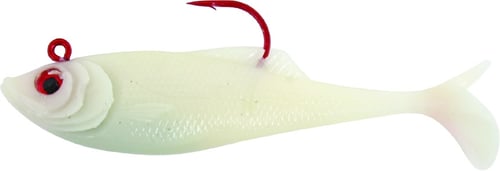 Calcutta FF04CB Flashfoil Shad, 4 Inch 7/8 oz, Cross Bone, 5/Pack | 768721200016