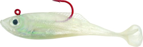 Calcutta FF05PRLI Flashfoil Shad 5 Inch, 1 3/8 oz, Pearl Ice, 4/Pack | 768721200139