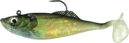 Calcutta FF06MBB Flashfoil Shad, 6 Inch 2 1/4 oz, Mullet, 4/Pack | 768721200160