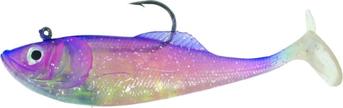 Calcutta FF06PRPH Flashfoil Shad 6 Inch, 2 1/4 oz, Purple Haze, 4/Pack | 768721200177