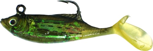 Calcutta FF06GMU Flashfoil Shad, 6 Inch 2 1/4 oz, Golden Mullet, 4/Pack | 768721200207