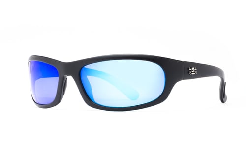 Calcutta SH1BM Steelhead Sunglasses Matte Black Frame/Blue Mirror Lens