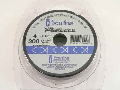 Izorline 005026 Platinum CoPolymer Mono Line 4lb 300yd Green | 087837005026