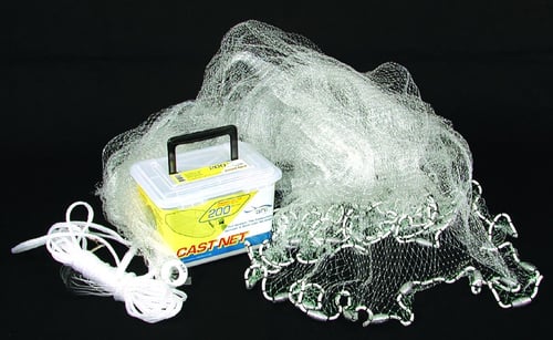 Ahi CN203 200 Series Cast Net 3 Clear Mono, 3/4 lb per Ft Lead | 837508001037