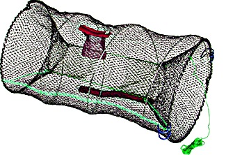 Promar TR503 Collapsible Crawfish/Bait Trap  24 Inchx12 Inch Black | 837508000627