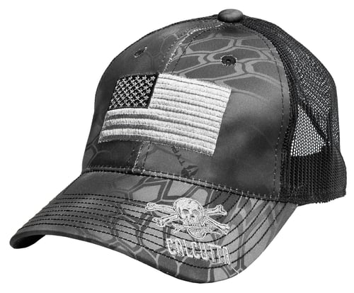 Calcutta BR212421 Mesh Cap Kryptek Typhon American Flag with Q3