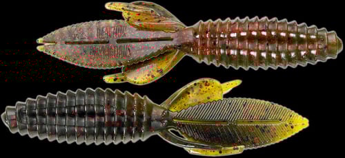 Reaction DWB008 Double Wide Beaver Creature Bait, 5.2 Inch, California 420 | 836809001241