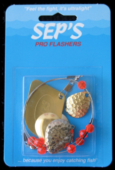 Seps 10300 Pro Flasher, Colorado Blades, Small Combo/Red Bead | 097969103002