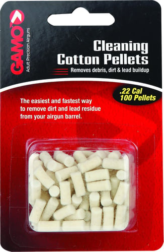 Gamo 621241654CP Bore Cleaning Cotton Pellets 22 Cal, 100 Pk