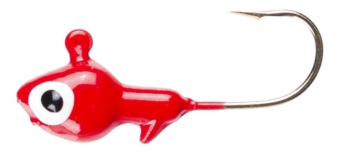 Jerrys 21162 Painted Minnow Head Jig. Gold Hook, 8pk., 1/16oz Red | 818915002442