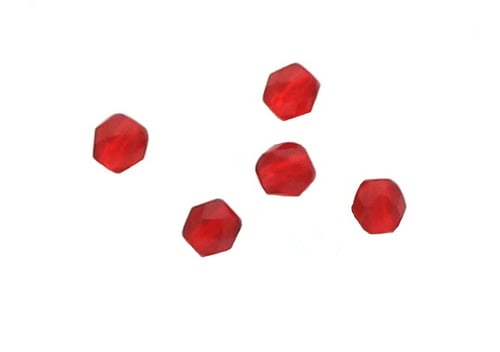 Dry Creek GBR6 Glass Beads, 6mm 20pk., Ruby Red, 6mm Glass Bead | 875897000743