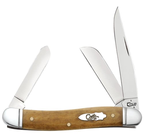 6318 SS Medium Stockman Antique bone Fluted bolster | 021205581859