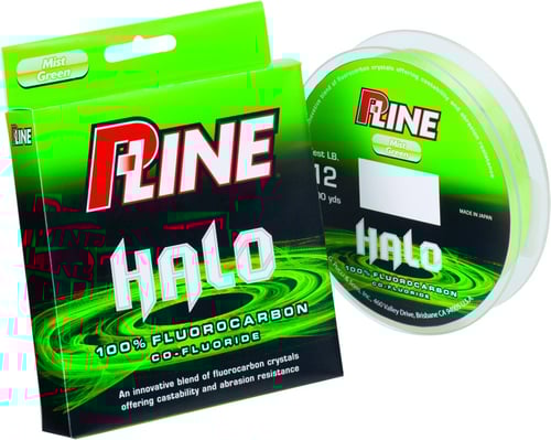 P-Line HF200-12 Halo Fluorocarbon Fishing Line 12lb 200yd Mist Green | 015789005870