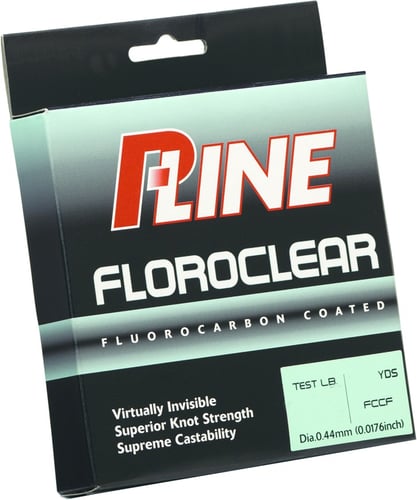 P-Line FCCFMGF-8 Floroclear Fluorocarbon Coated Mono 8lb 300yd