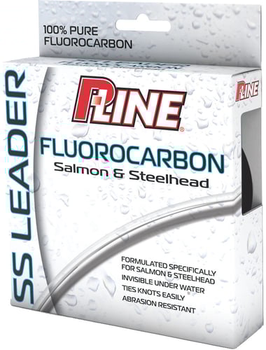 P-Line SSFL-100-30 Salmon-Steelhead Fluorocarbon Leader 30lb 100yd | 015789046521