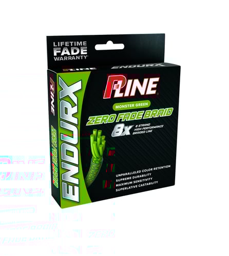 P-Line PEBG-150-15 Endurx No Fade Braid 15lb 150yd Monster Green | 015789056339