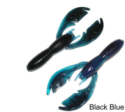 Netbait N33056 Paca Craw, 5 Inch Black/Blue, 8/Pack | 665685330561