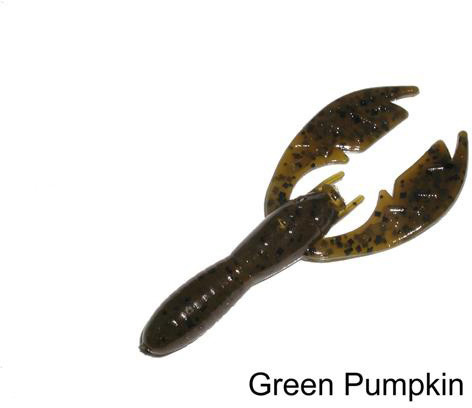 Netbait N33009 Paca Craw, 5 Inch, Green Pumpkin, 8/Pack | 665685330097