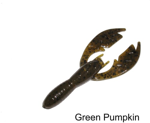 Netbait N35009 Baby Paca Craw, 4 Inch Green Pumpkin, Floating, 9/Pack | 665685350095