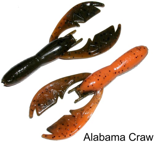 Netbait N35131 Baby Paca Craw, 4 Inch Alabama Craw, Floating, 9/Pack | 665685351313