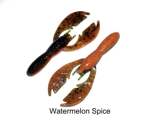 Netbait N35127 Baby Paca Craw, 4 Inch Watermelon Spice, Floating, 9/Pack | 665685351276