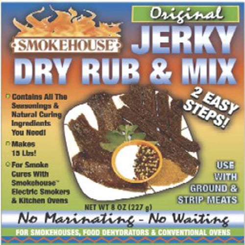 Smokehouse 9751-001-0000 Jerky Dry Rub & Mix Original 8 Oz.