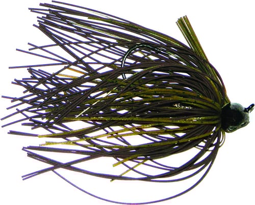 Buckeye FBMJGP34 Football Mop Jig w/Weedguard,, 3/4 oz, Green Pumpkin | 839484002817