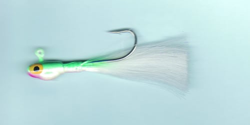 Dons Jigs PBF2038 Pot Bellie Jig 3/8 oz, Hair Yellow Tail/Firetiger | 802392100197