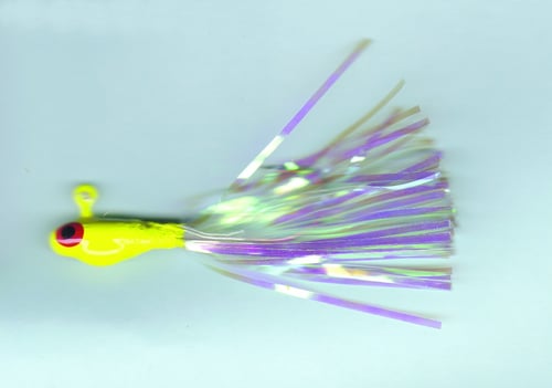 Dons Jigs GM238 Glass Minnow Jig 3/8 oz, Hair White Tail/White with | 802392100517