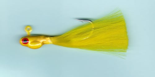 Dons Jigs PBG138 Pot Bellie Jig 3/8 oz, Glitter Tail/White Head | 802392100043