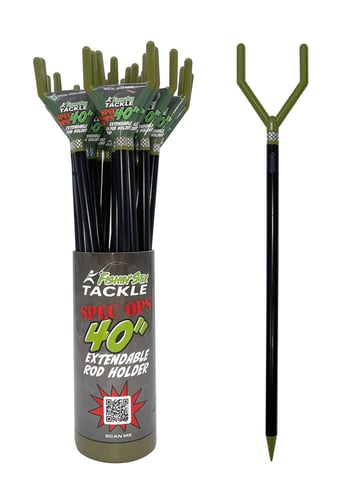 Fishin Stix FS2SO 40 Inch Extendable Rod Holder Spec Ops Green | 899644001852