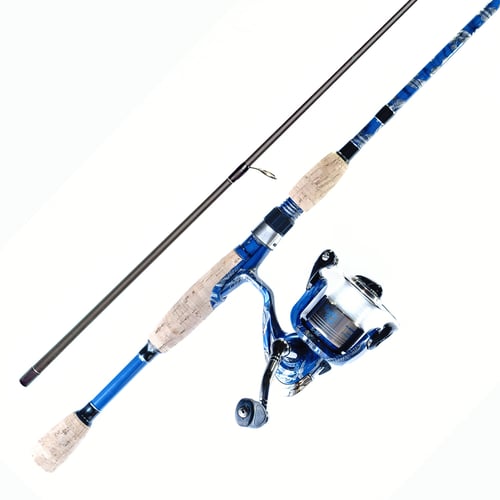 Ardent RP2066M2DU Blue Reaper Spinning Combo, 2000 size reel, 21 | 817227014792