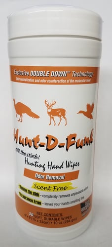Hunt D-Funk D-Funk 1005 Odor Elimination Wipes in Cannister
